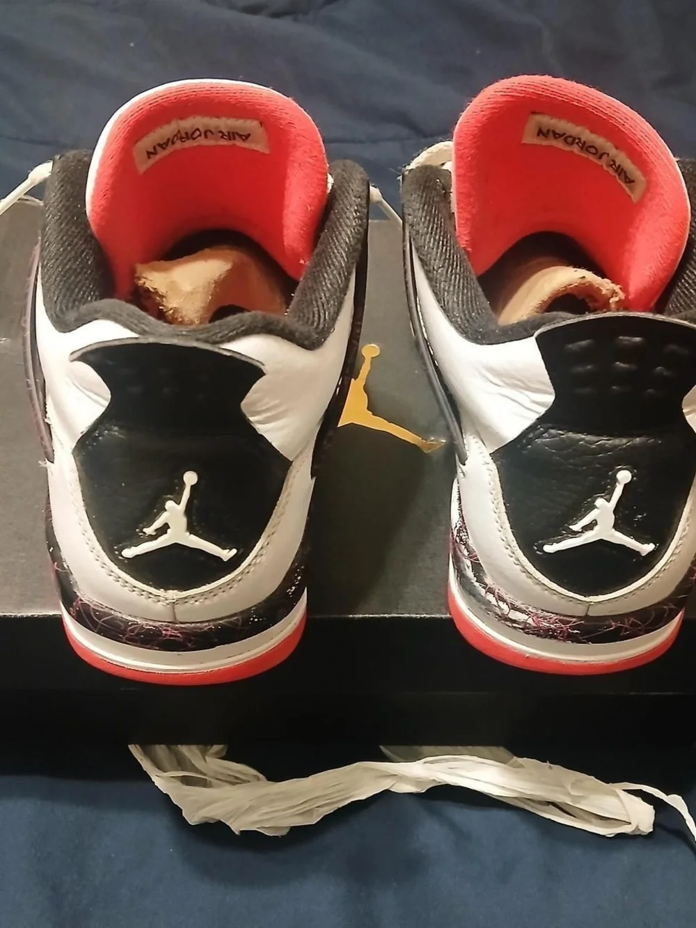 Jordan Men's Basketball Shoes - White/Black/Crimson